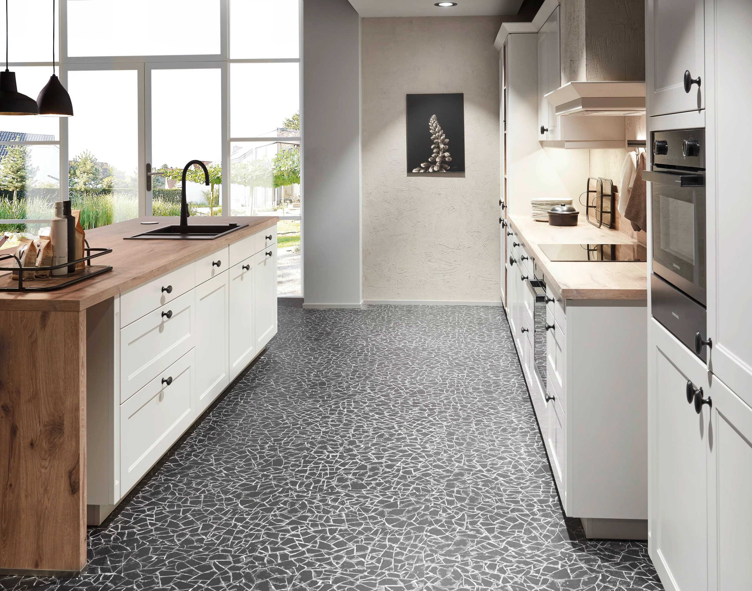 منظر ثانوي لمجموعة مطابخ جريس مع نسب أنيقة